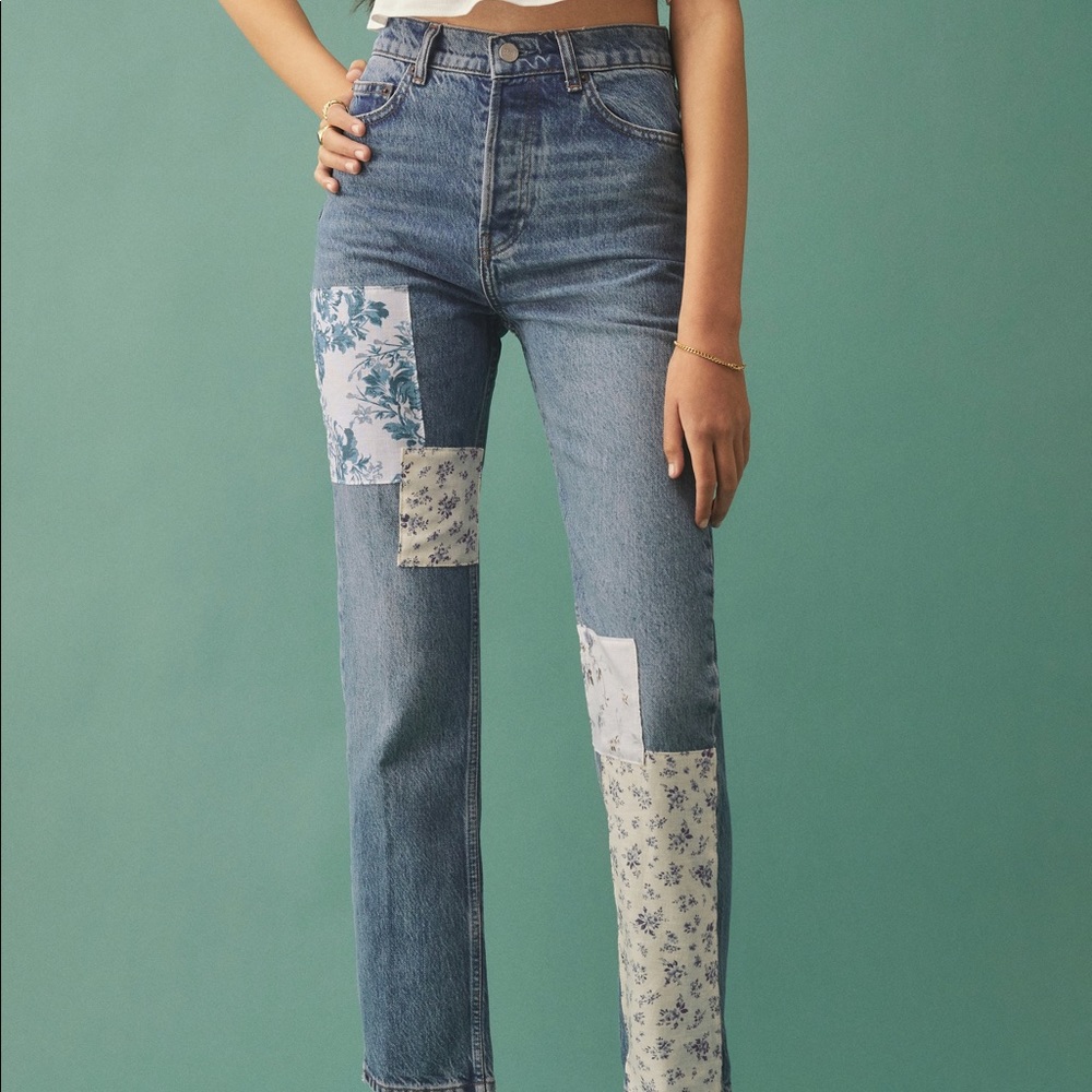 Reformation Cynthia Patch Jeans